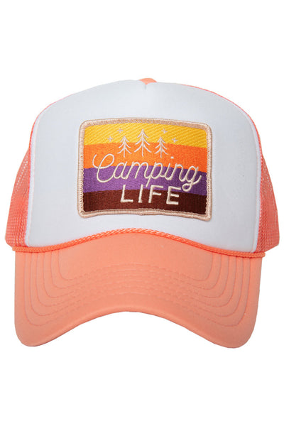 camping-life-trucker-hat-white  display picture 2