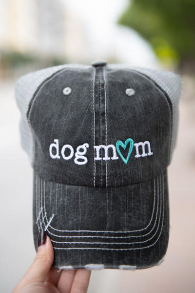 KATYDID Dog Mom Distressed Black, Gray & Teal Trucker Hat‎ One Size Katydid “Golf Mom” Trucker Hat New | Mercari main image 4