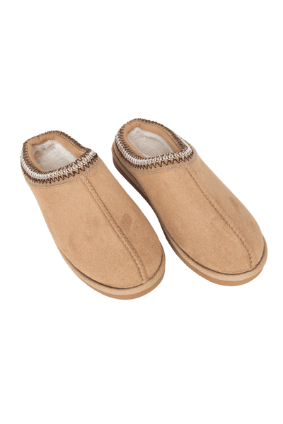 Sand Embroidered Slip-On Slippers | Women's House Slippers | Katydid