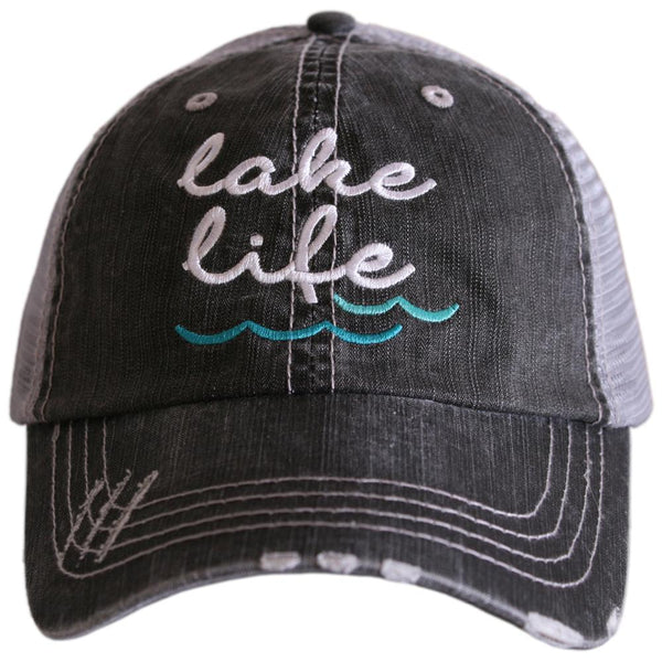 Women's on Lake Time Hat, Cute Funny Pun Anchor Boat Party Hat