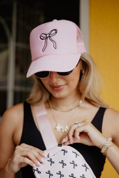 pink-coquette-bow-foam-trucker  display picture 1