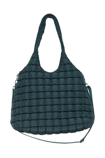 Forest Green Puffer Tote Bag | Oversized Carryall Bag | Katydid