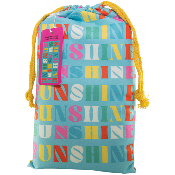 Small Drawstring Bag  Sunrise Bliss Hair Towels