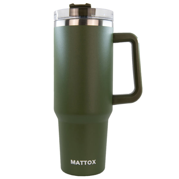 Olive Green Stainless Steel Tumbler Cup for Men