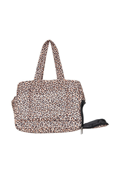 Brown Leopard Print Weekender Bag | Travel Duffle | Katydid