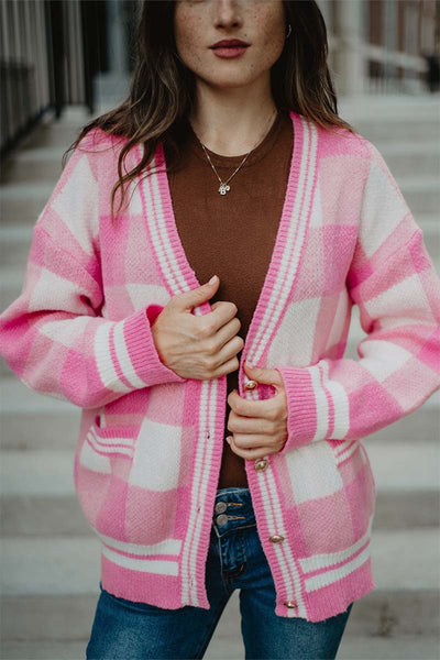 women-checkered-light-pink-