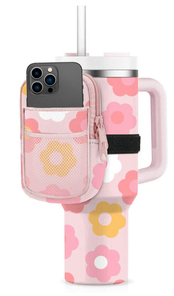 Flower Power Tumbler Pouch for Phone and Cards