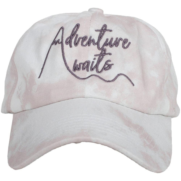 Adventure Awaits Tie Dye BASEBALL Cap