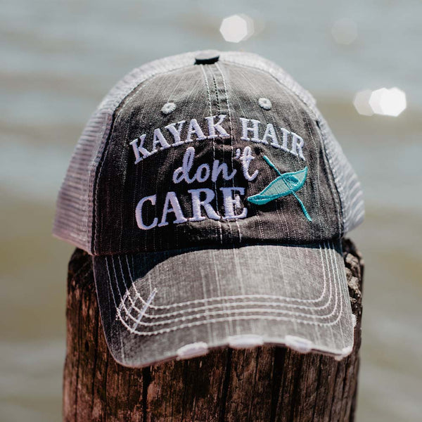 Katydid Kayak Hair Don't Care Women's Trucker Hat-Gray/Mint : Katydid:  : Clothing, Shoes & Accessories