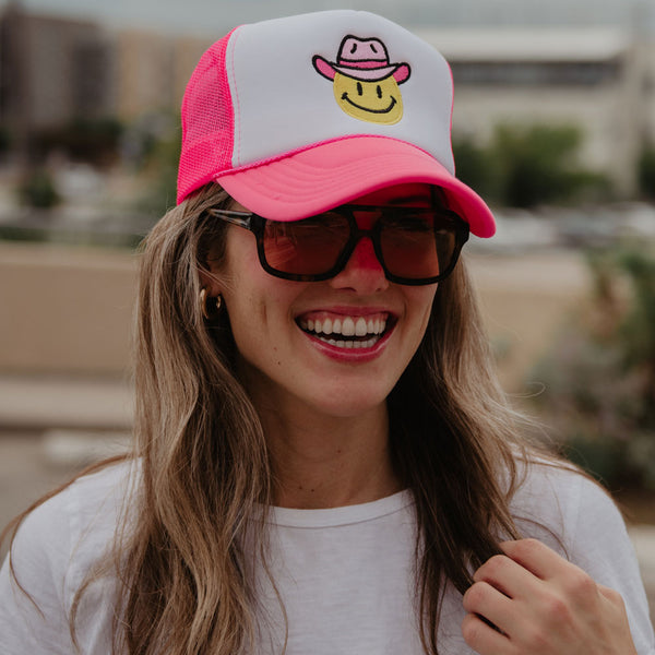 Cowboy Happy Face Foam Hat