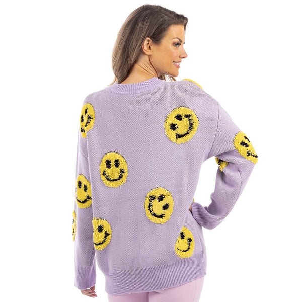 Yellow smiley best sale face sweater