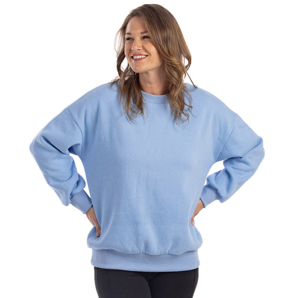 Oversized sweatshirt - Bright blue - Ladies