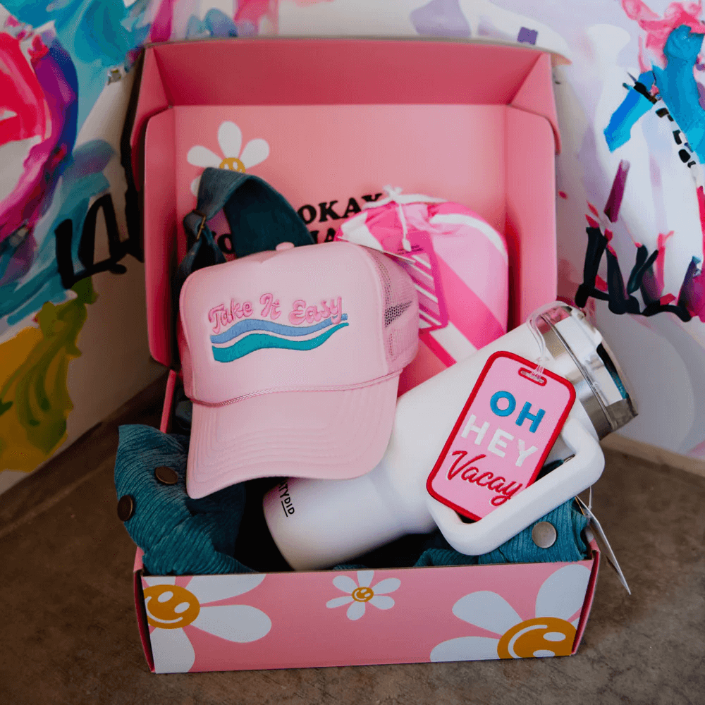 A box of gifts for a 20-year-old female