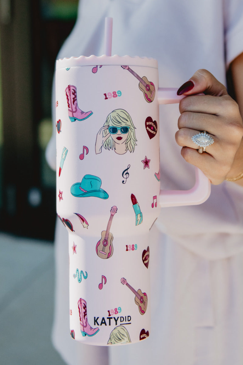 tumbler for women with 1989 taylor swift design