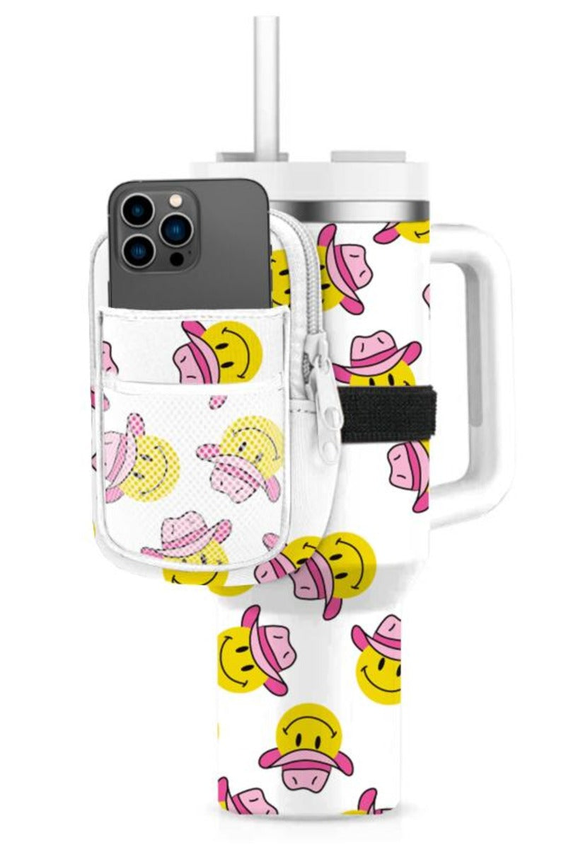 Cowboy Happy Face Tumbler Fanny Pack - Katydid.com