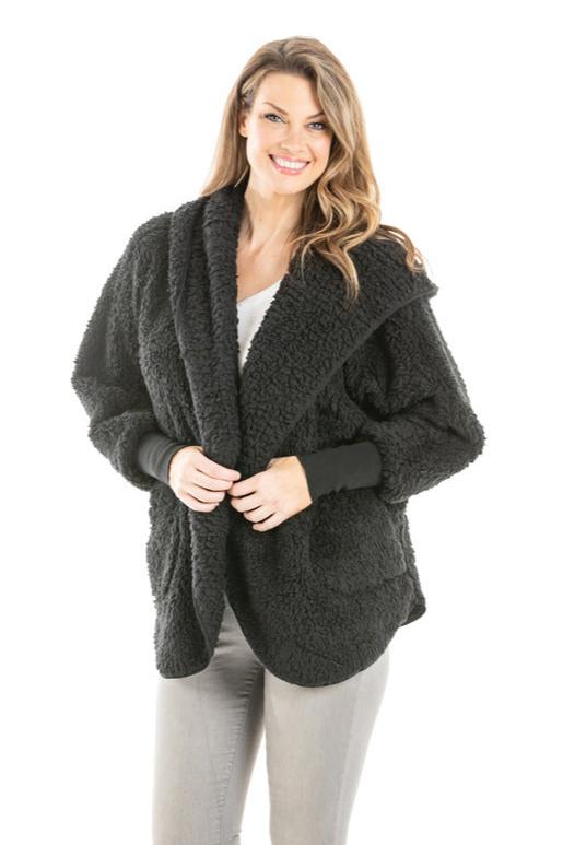 Sherpa Body Wrap/Cardigan for Women Hoodie (7 colors) - Katydid.com