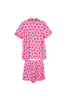 Pink Strawberry Print PJ Loungewear Set