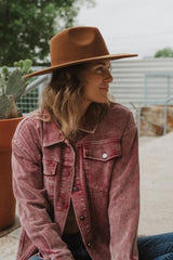 Brown Wide Brim Felt Hat for Women