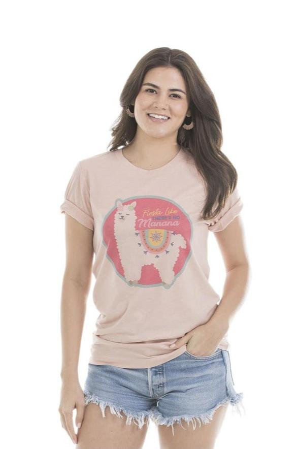 Fiesta Like There‚Äôs No Manana Llama T-Shirts