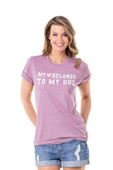 My Heart Belongs to My Dog Graphic Tees