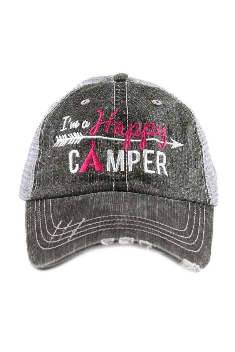I'm A Happy Camper Trucker Hat - Katydid.com