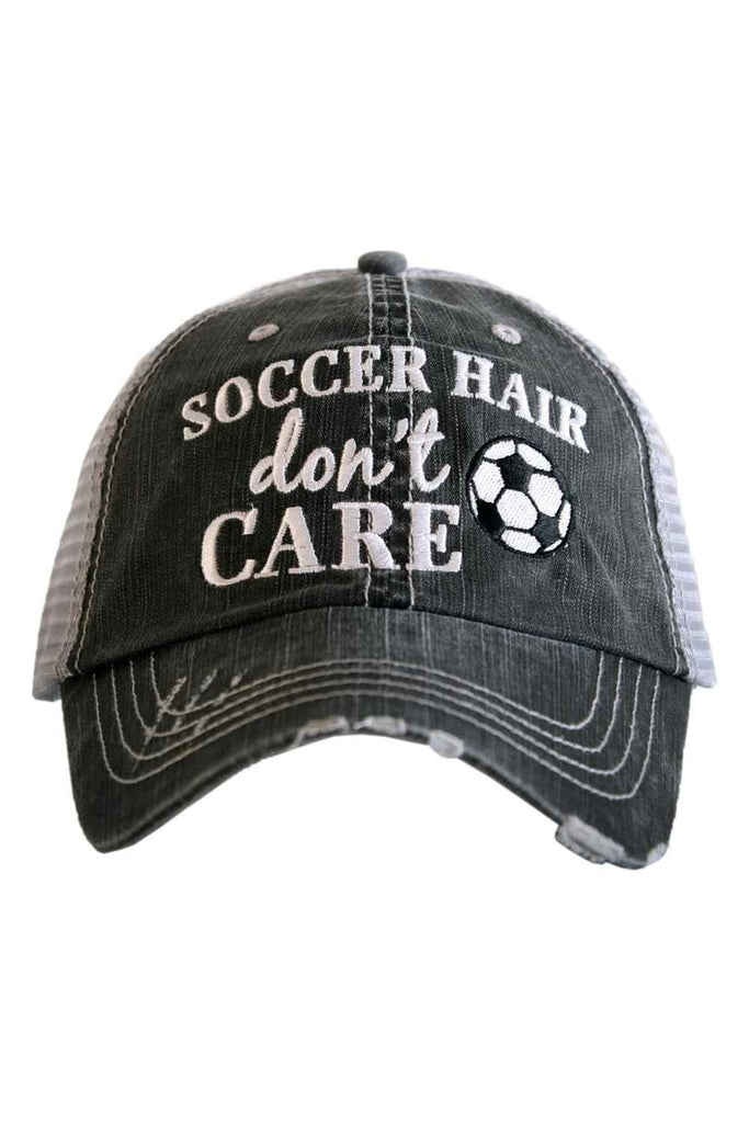 Soccer Hair Don't Care Trucker Hat