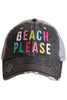 Beach Please (MULTICOLORED) Trucker Hat