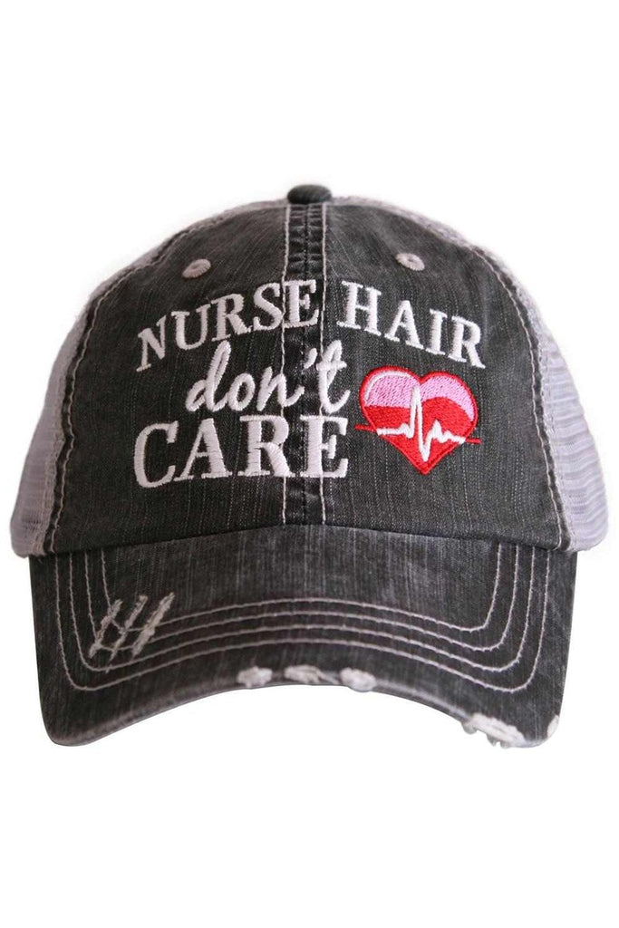 Nurse Hair Don't Care Trucker Hat