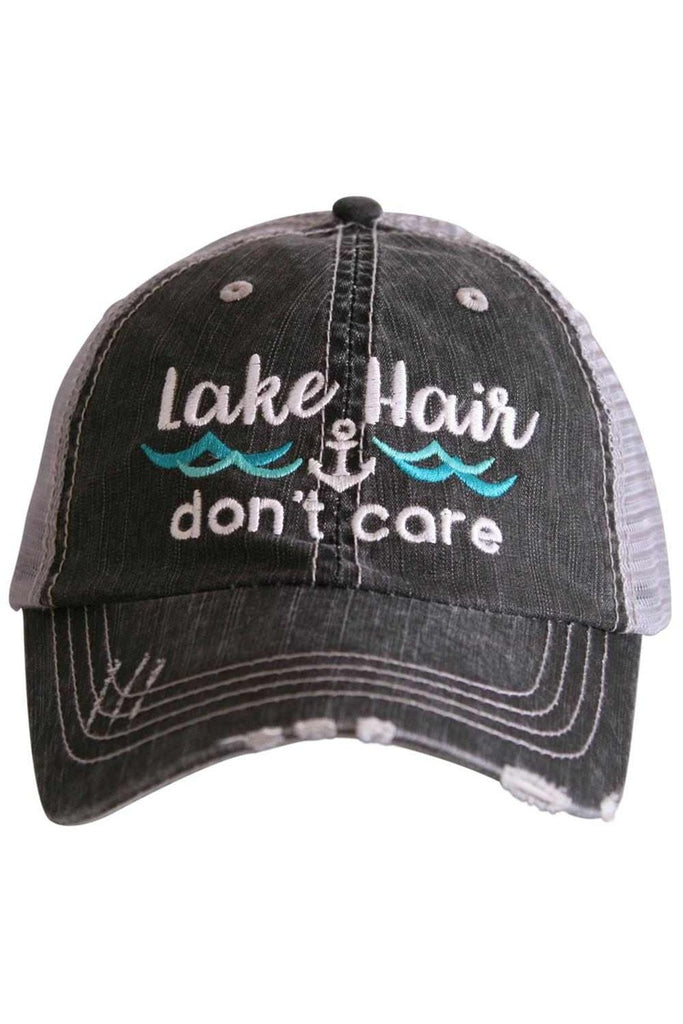 Lake Hair Don't Care WAVES/ANCHOR Trucker Hat