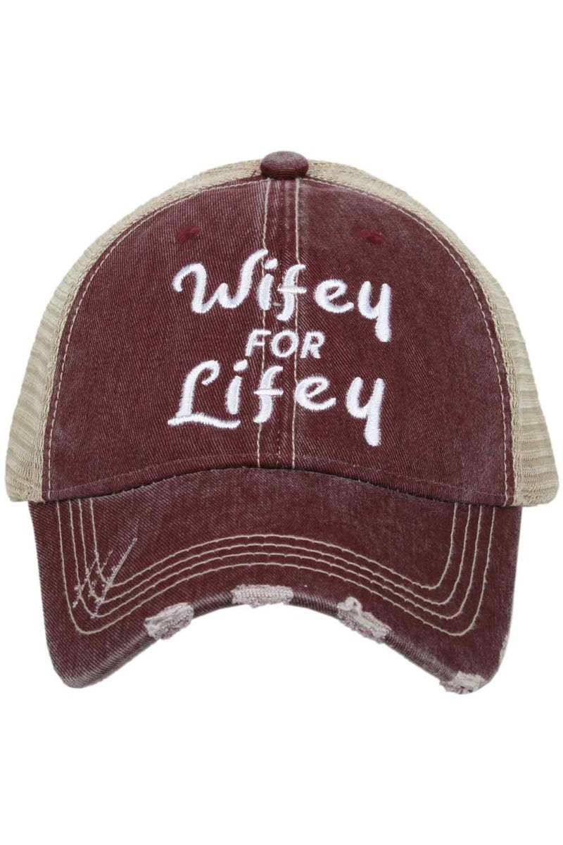 Wifey for Lifey Women's Trucker Hats - Katydid.com