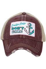 Cruise Hair Don't Care Women's Trucker Hats