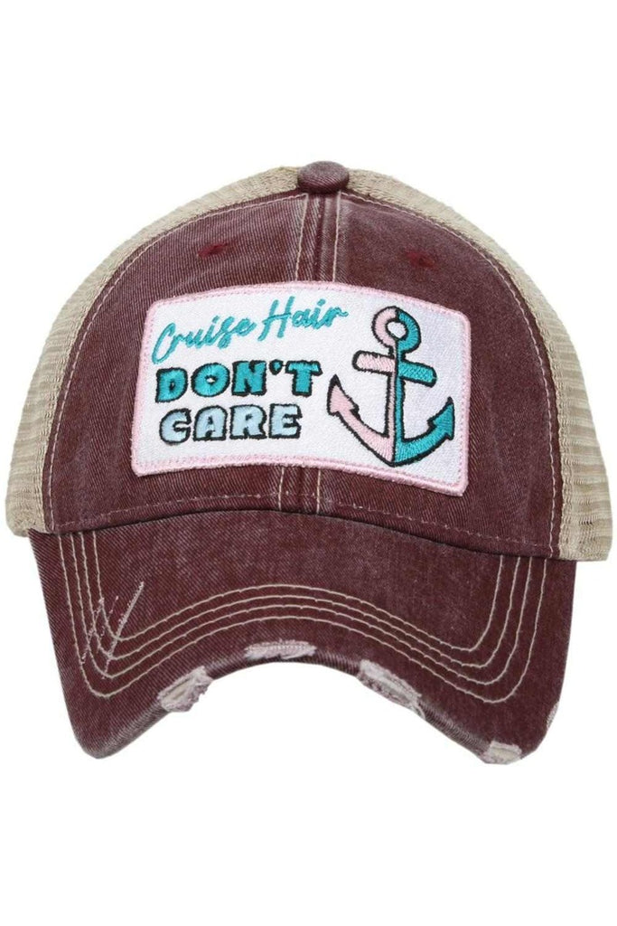 Cruise Hair Don't Care Women's Trucker Hats