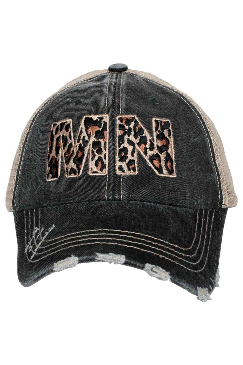MN Minnesota Leopard Women's Trucker Hat - Katydid.com