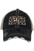 DE Delaware Leopard Women's Trucker Hat