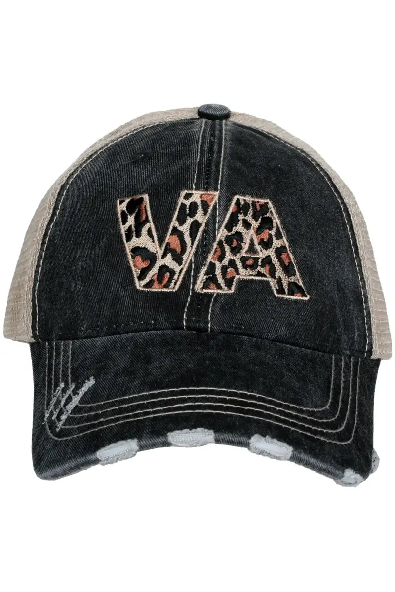VA Virginia Leopard Women's Trucker Hat - Katydid.com