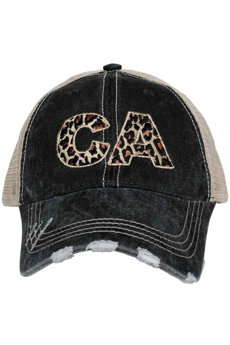 CA California Leopard Women's Trucker Hat - Katydid.com