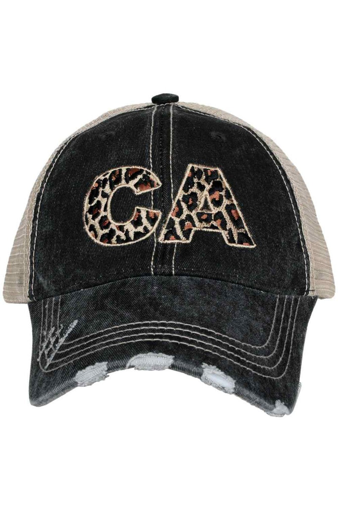 CA California Leopard Women's Trucker Hat