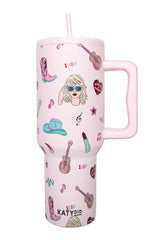 Music Girl Icons Drink Tumbler