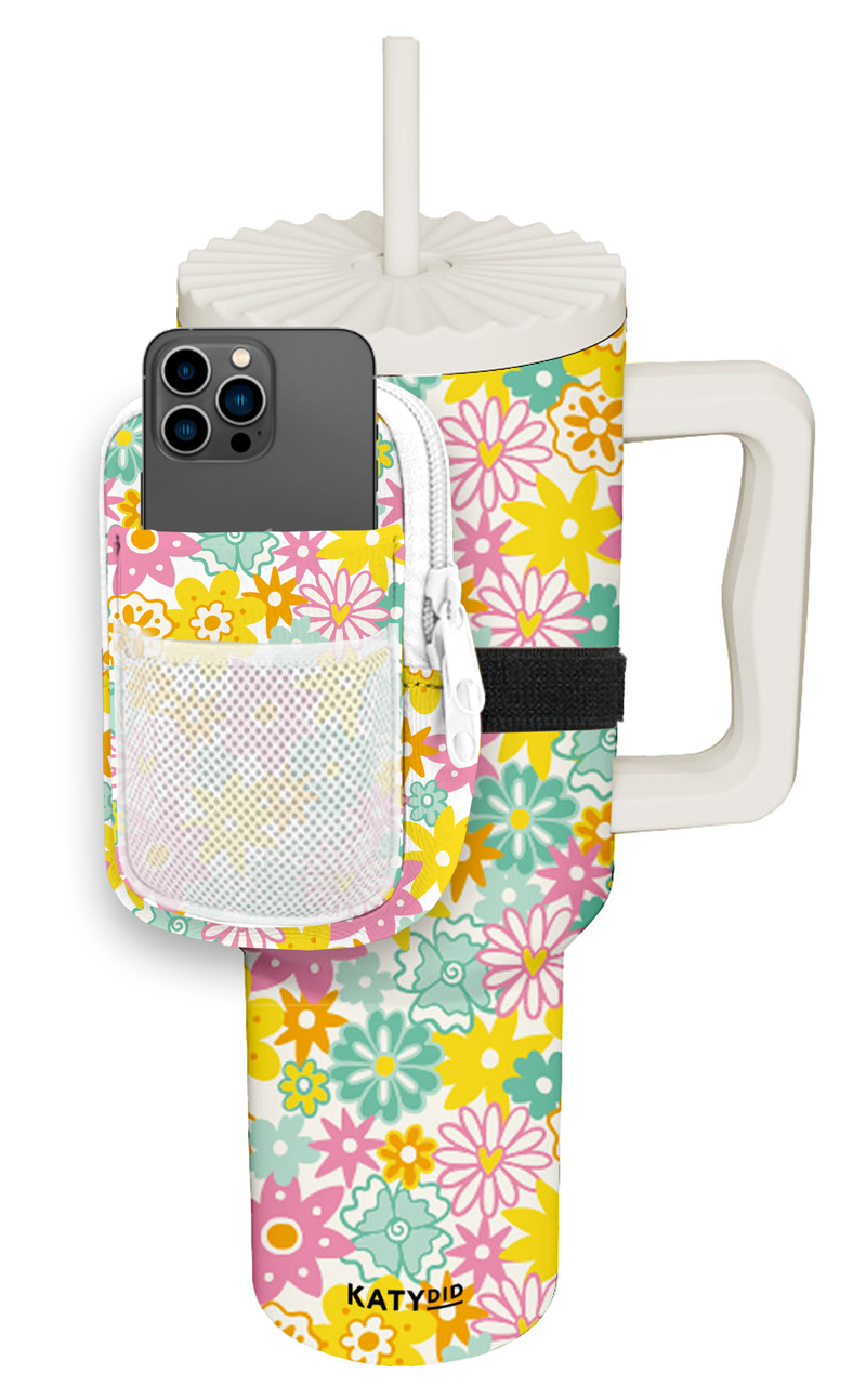 Spring Flowers Tumbler Zipper Pouch - Katydid.com