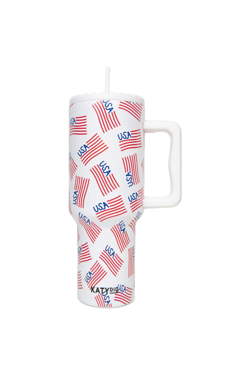"USA" Flags Repeat Tumbler