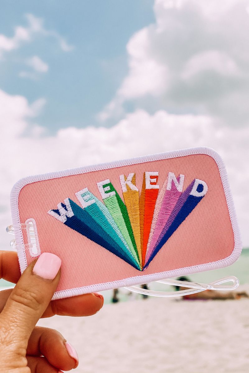 Weekend Rainbow Luggage Tags
