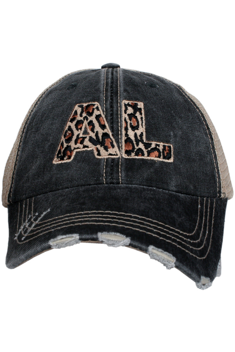 AL Alabama Leopard State Women's Trucker Hat - Katydid.com