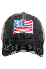 American Flag Women's Trucker Hats