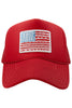 American Flag Foam Trucker Hat