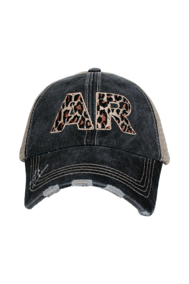 AR Arkansas Leopard State Women's Trucker Hats - Katydid.com