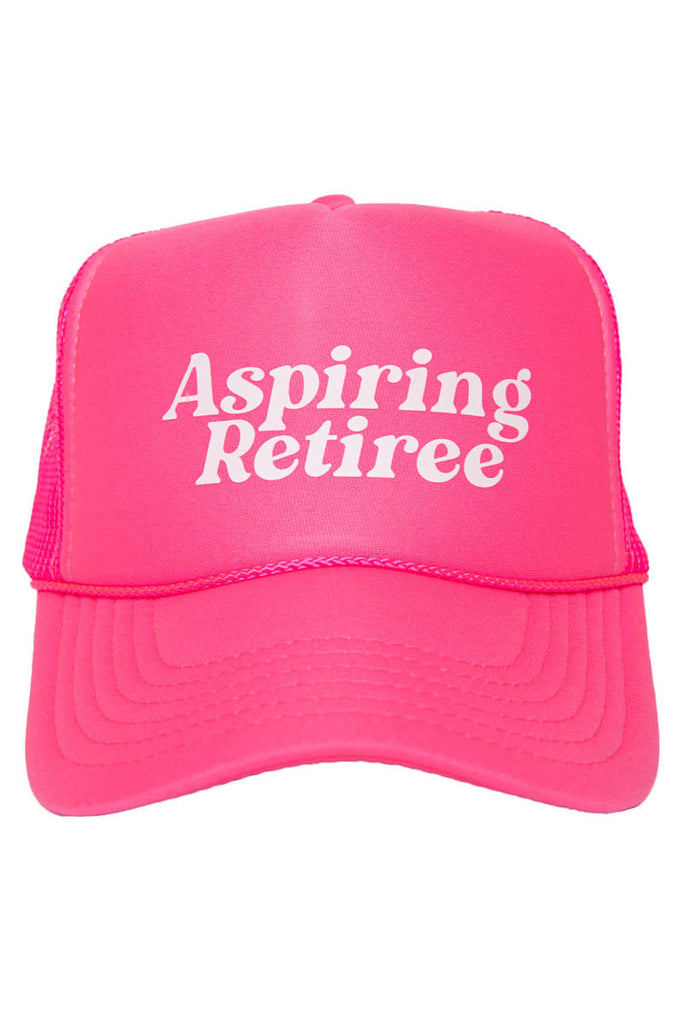 Aspiring Retiree Funny Trucker Hat