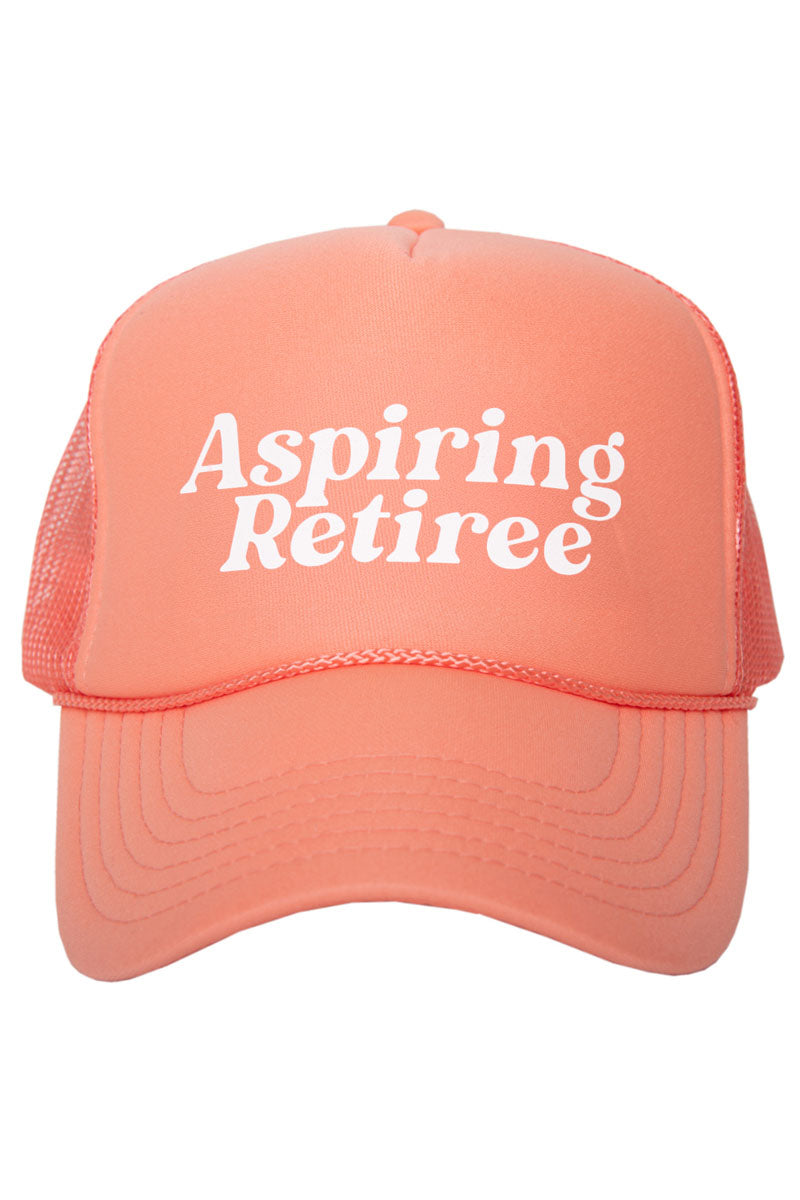 Aspiring Retiree Funny Trucker Hat - Katydid.com