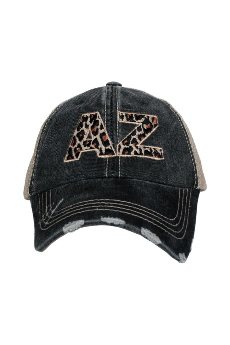 AZ Arizona Leopard State Women's Trucker Hats - Katydid.com
