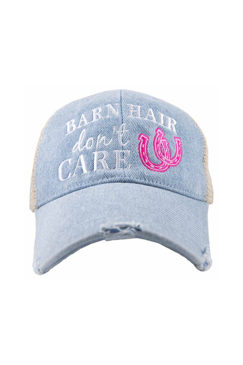 Barn Hair Don't Care Denim Trucker Hat - Katydid.com