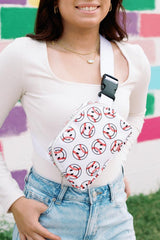 Baseball Happy Face Cute Belt Bag